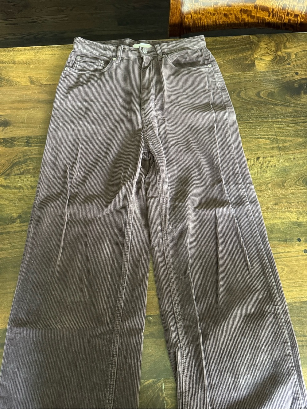 BDG Wide-Leg Corduroy Jeans in Taupe